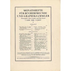 Monatshefte für Bücherfreunde und Graphiksammler. 1. Jahrgang (1925). Heft 10