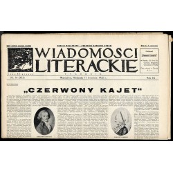 Wiadomości Literackie. Tygodnik. R.9 (1932). Nr 16 (433) (17 kwietnia 1932)