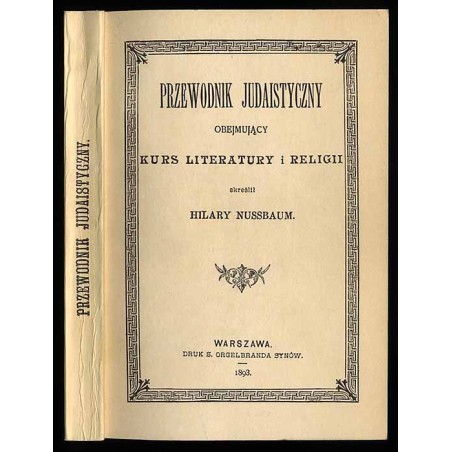 Przewodnik judaistyczny obejmujący kurs literatury i religii