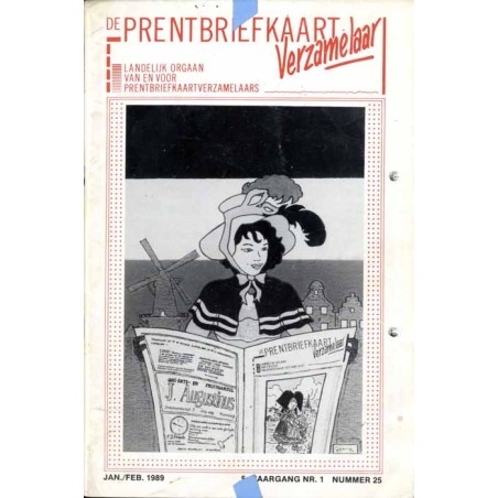 De Prentbriefkaart Verzameler. Landelijk Orgaan van en voor Prentbriefkaartenverzamelaars. R.5 (1989). Nr 25 (Jan./Feb. 1989)