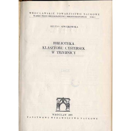 Biblioteka klasztoru cystersek w Trzebnicy