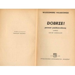 Dobrze! - poemat październikowy