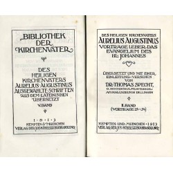 Bibliothek der Kirchenväter. Eine Auswahl Patristischer Werke in deutscher übersetzung. Reihe 1. B. 11: Des Heiligen Kirchenvate