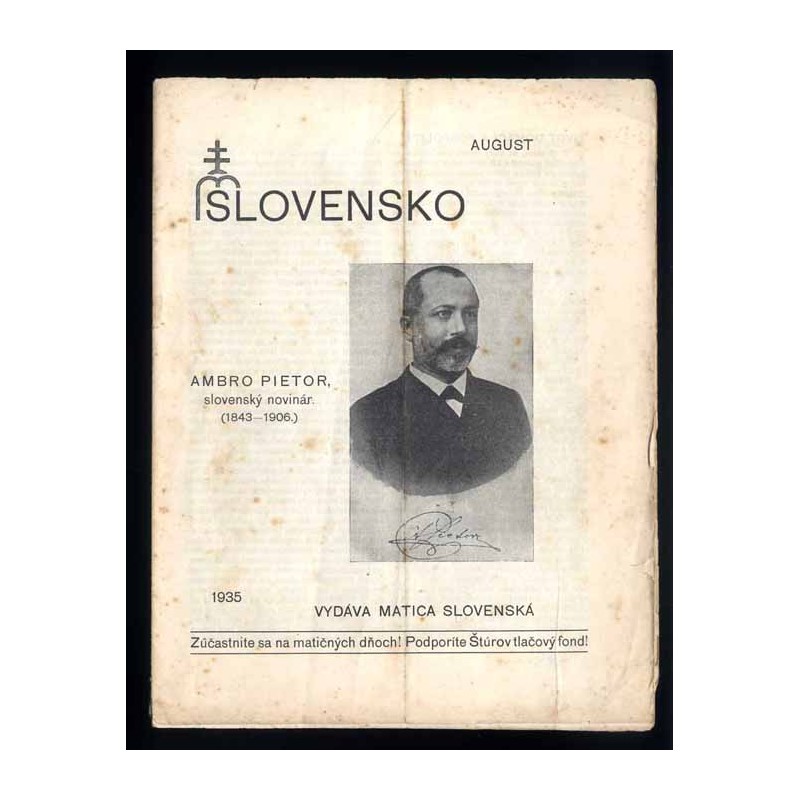 Slovensko. Mesačnik pre kultúru. 1935-1939 [konwolut 17 numerów]