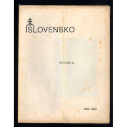 Slovensko. Mesačnik pre kultúru. 1935-1939 [konwolut 17 numerów]