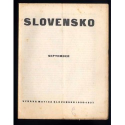 Slovensko. Mesačnik pre kultúru. 1935-1939 [konwolut 17 numerów]