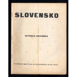 Slovensko. Mesačnik pre kultúru. 1935-1939 [konwolut 17 numerów]