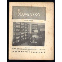Slovensko. Mesačnik pre kultúru. 1935-1939 [konwolut 17 numerów]