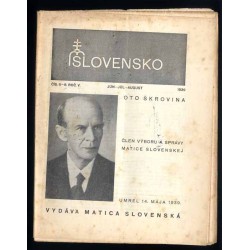 Slovensko. Mesačnik pre kultúru. 1935-1939 [konwolut 17 numerów]