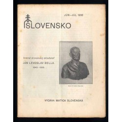 Slovensko. Mesačnik pre kultúru. 1935-1939 [konwolut 17 numerów]