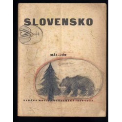 Slovensko. Mesačnik pre kultúru. 1935-1939 [konwolut 17 numerów]
