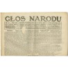 Głos Narodu. R.25 (1917). Nr 101 (29 kwietnia 1917). Wydanie poranne