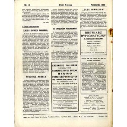 Myśl Polska. Dwutygodnik poświęcony życiu i kulturze narodu  Polish Thought. Fortnightly review. R.9 (1949). Nr 10 (139) (Paźdz