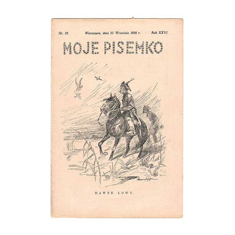 Moje Pisemko. R.26 (1928). Nr 39 (22 września 1928)
