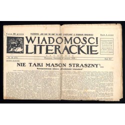 Wiadomości Literackie. Tygodnik. R.15 (1938). Nr 36 (775) (28 sierpnia 1938)