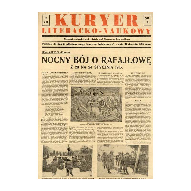 Kuryer Literacko-Naukowy. R.12 (1935). Nr 3 (21 stycznia 1935)