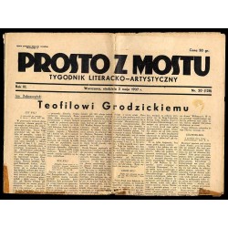 Prosto z Mostu. Tygodnik literacko-artystyczny. R.3 (1937). Nr 20 (128) (2 maja 1937)