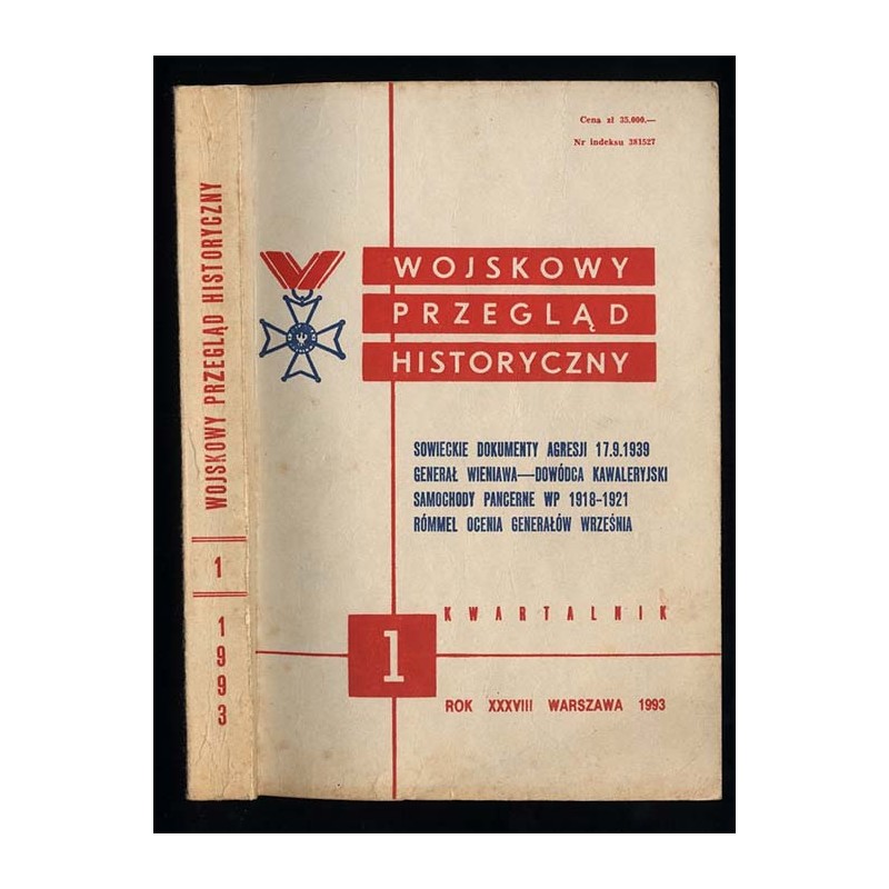 Wojskowy Przegląd Historyczny. R. 38 (1993). Nr 1 (143) (Styczeń - Marzec 1993)