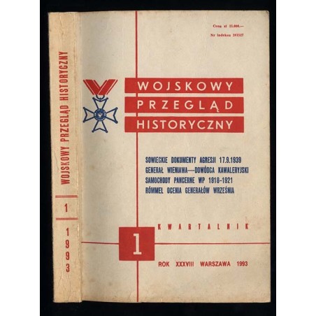 Wojskowy Przegląd Historyczny. R. 38 (1993). Nr 1 (143) (Styczeń - Marzec 1993)