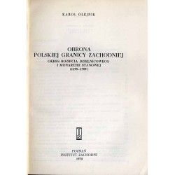 Obrona polskiej granicy zachodniej. Okres rozbicia dzielnicowego i monarchii stanowej (1138-1385)