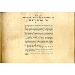 Serja zdjęć uzyskanych objektywem projektowanym i wykonanym przez fabrykę H. Kolberg i S-ka w Warszawie.