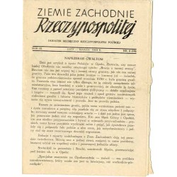 Ziemie Zachodnie Rzeczypospolitej. Dodatek miesięczny Rzeczypospolitej Polskiej. R. 3 (1944). Nr 2 (10) (Luty - Marzec 1944)