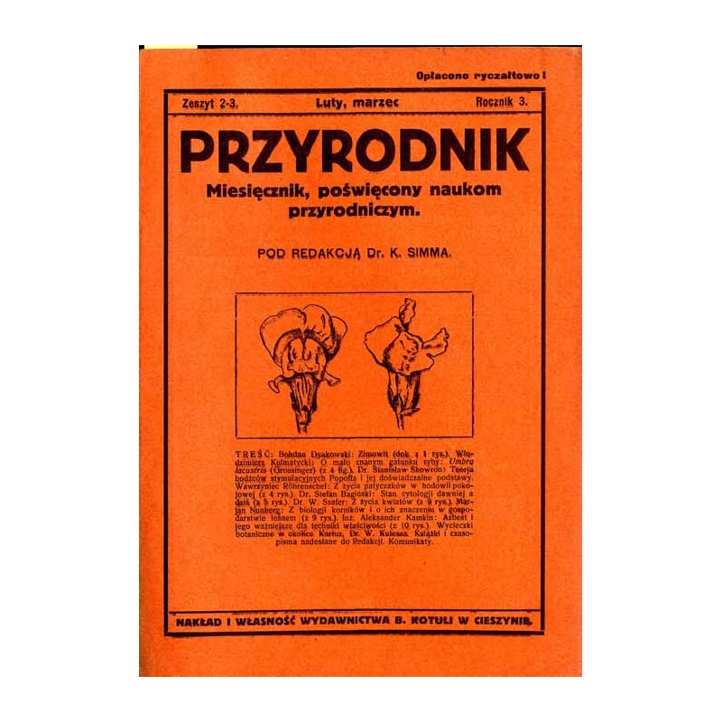 Przyrodnik. Miesięcznik, poświęcony naukom przyrodniczym. R. 3 (1926). Z.2-3 (Luty-Marzec 1926)