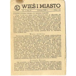 Wieś i Miasto. R. 4 (1943). Nr 7 (Listopad 1943)