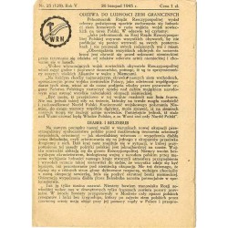 WRN [Wolność Równość Niepodległość]. R.5 (1943). Nr 23 (129) (26 listopada 1943)
