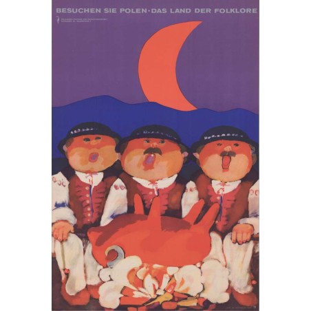 Besuchen sie Polen. Das Land der Folklore / Odwiedź Polskę. Kraj folkloru - wersja niemiecka górale z baranem