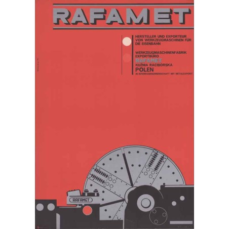 RAFAMET Hersteller und Exporteur von Werkzeugmaschinen für die Eisenbahn Werkzeugmaschinenfabrik Exportbüro RAFAMET Kuźnia Racib