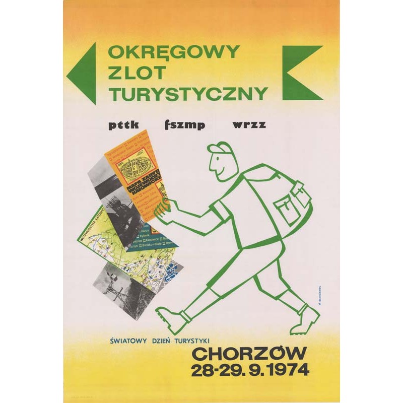 Okręgowy Zlot Turystyczny PTTK FSZMP WRZZ Światowy Dzień Turystyki Chorzów 28-29.9.1974