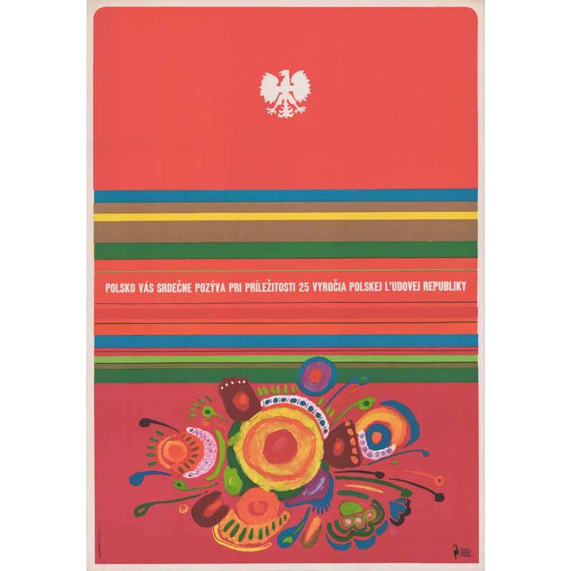 Polsko vás srdečne pozýva pri príležitosti 25 vyročia Polskej L'udovej Republiky / Polska zaprasza na jubileusz XXV-lecia - wers