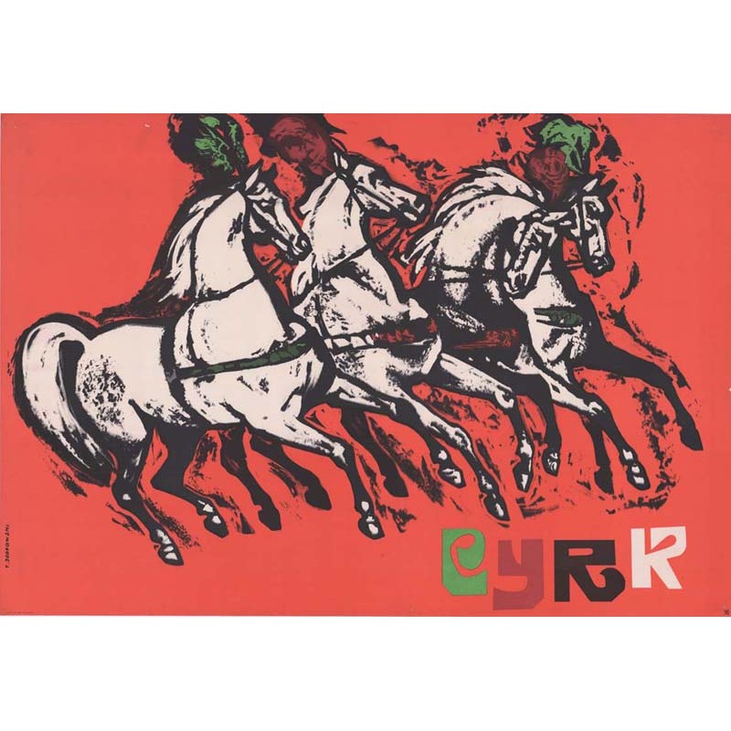 Cyrk (cztery konie)