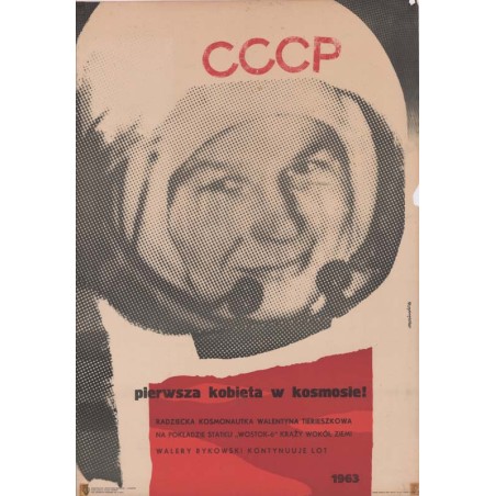 Pierwsza kobieta w kosmosie 1963. Radziecka kosmonautka Walentyna Tierieszkowa na pokładzie statku "Wostok-6" krąży wokół Ziemi.