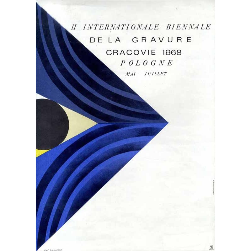 II Internationale Biennale de la Gravure Cracovie 1968 Pologne Mai - Juillet / Międzynarodowe Biennale Grafiki w Krakowie 1968