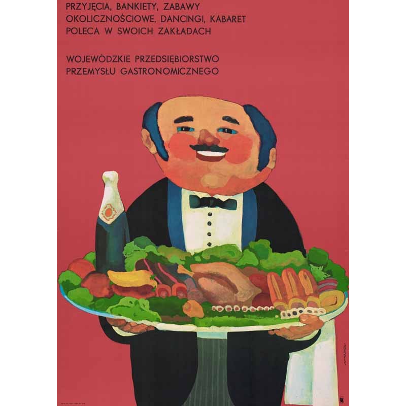 Przyjęcia, bankiety, zabawy okolicznościowe, dancingi, kabaret poleca w swoich zakładach Wojewódzkie Przedsiębiorstwo Przemysłu