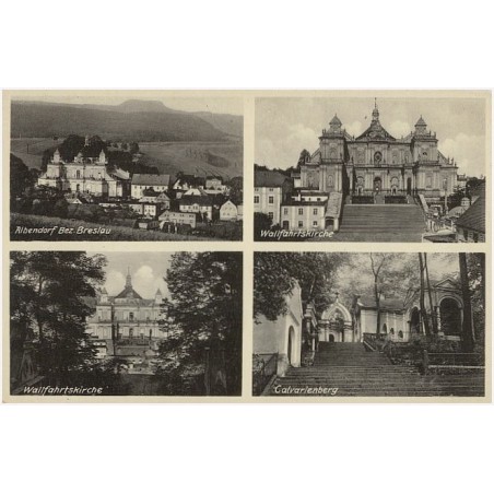 Albendorf Bez. Breslau. Wallfahrtskirche. Wallfahrtskirche. Calvarienberg