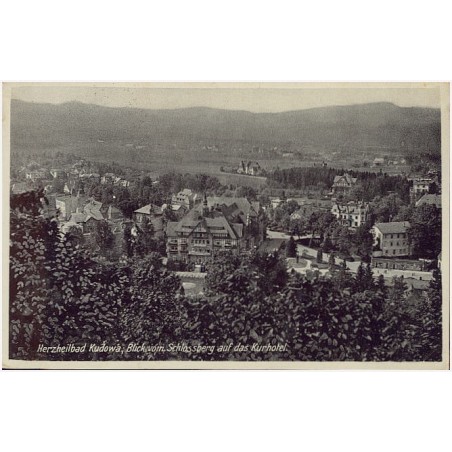 Herzheilbad Kudowa, Blick vom Schlossberg auf das Kurhotel