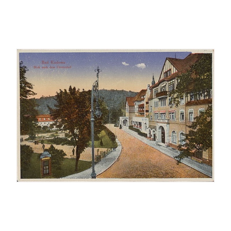 Bad Kudowa. Blick nach dem Fürstenhof
