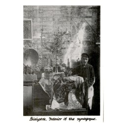 Bialystok. Interior of the synagogue. / Rewers: Bialystok. Interior of the wooden synagogue. Photo by NN ca 1918 y. T. Wiśniewsk