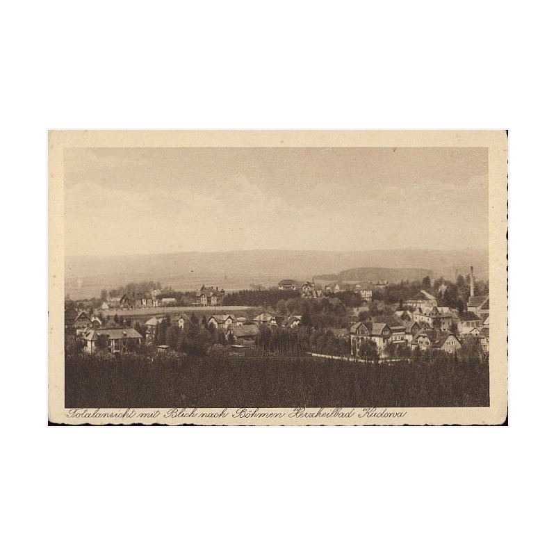 Totalansicht mit blick nach Böhmen Herzheilbad Kudowa