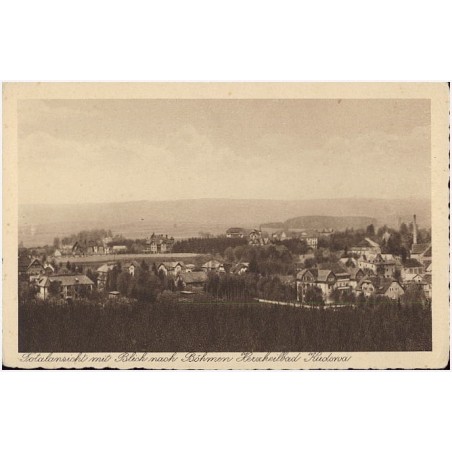 Totalansicht mit blick nach Böhmen Herzheilbad Kudowa