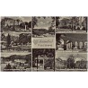 Herzheilbad Kudowa. Kurhotel Fürstenhof. Rosengarten mit Wandehalle u. Gotthold-Quelle. Kurpark mit Aussichtslaube und Schloß. G