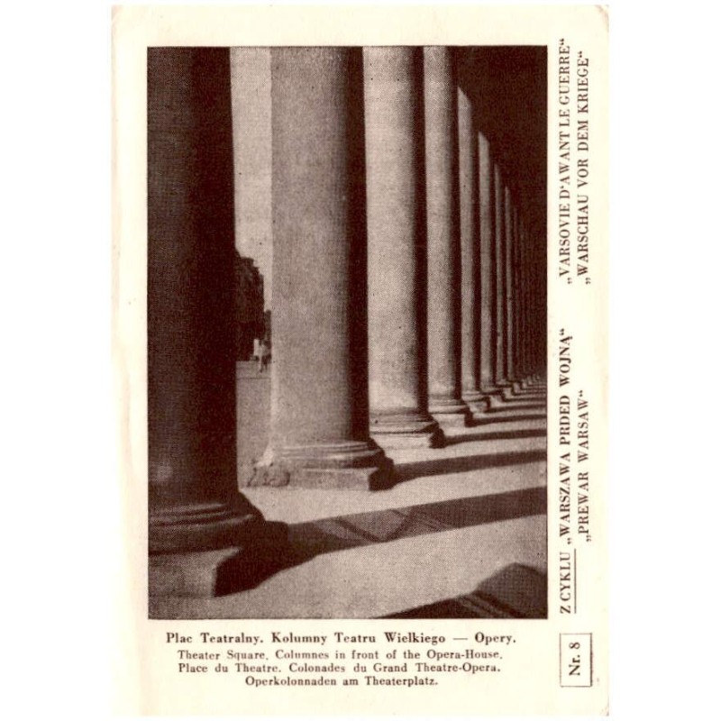 Plac Teatralny. Kolumny Teatru Wielkiego - Opery. [...]