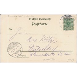 Gruss aus Cudowa. See. Villa Sanssouci, Bes. H. Dönau. Eugen-Quelle und Marienbad