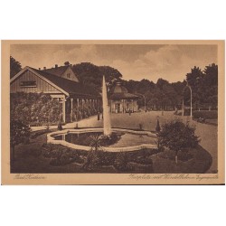 Bad Kudowa. Kurplatz mit Wandelbahn u. Eugenquelle