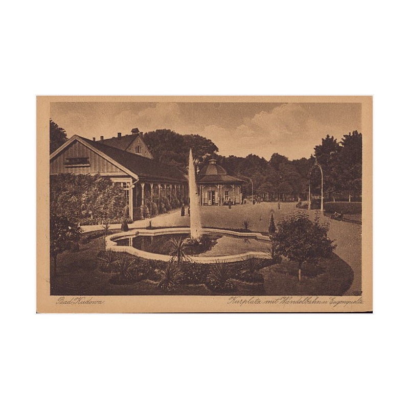 Bad Kudowa. Kurplatz mit Wandelbahn u. Eugenquelle