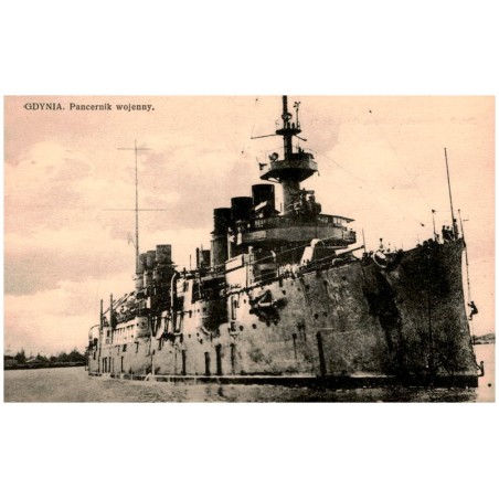 Gdynia. Pancernik wojenny.