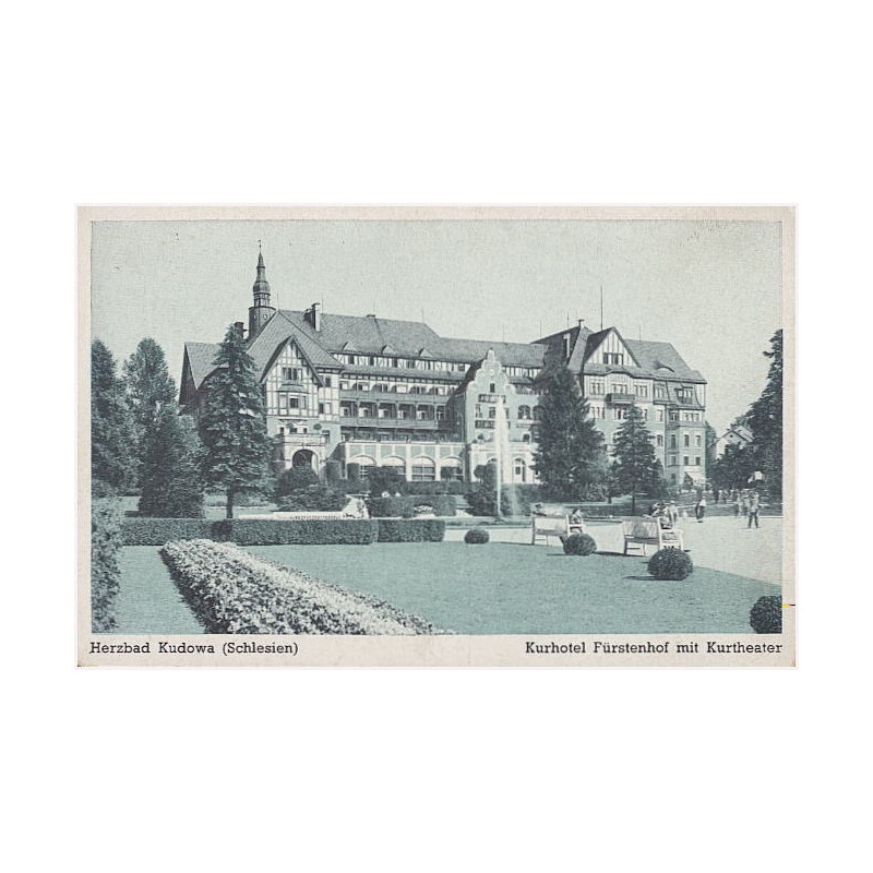 Herzbad Kudowa (Schlesien). Kurhotel Fürstenhof mit Kurtheater